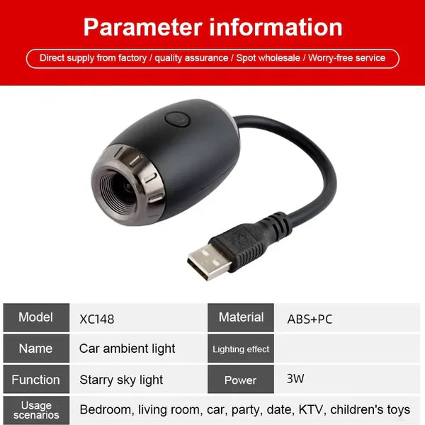 AstraGlow™ Galaxy USB Projection Lamp